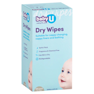 Baby Care: Baby U Dry Wipes 100pk