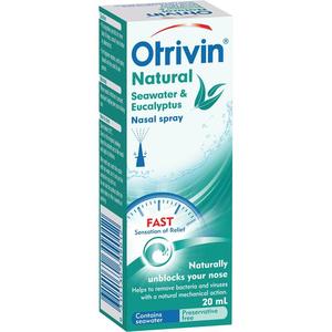 Otrivin Natural With Seawater and Eucalyptus Nasal Spray 20ml