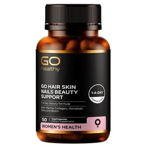 GO Healthy GO Hair Skin Nails Beauty Support VegeCapsules 50s