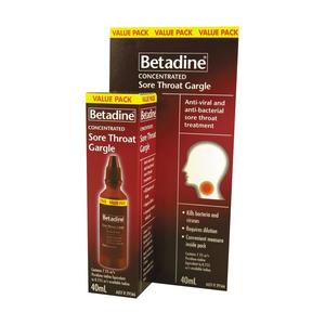 Betadine Concentrated Sore Throat Gargle 40ml