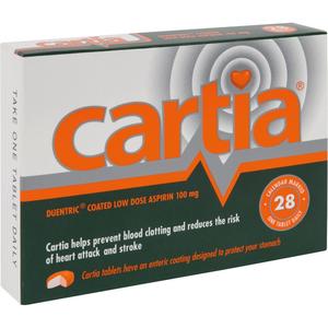 Cartia: Cartia 100mg Tablets 28s