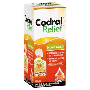 Codral: Codral Relief Mucus Cough Warming Sensation 150ml