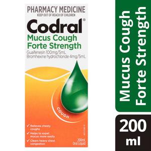 Codral Mucus Cough Forte Strength 200ml