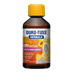 Duro-Tuss Herbals Honey Dry Soothing Chest & Throat Suppport Liquid 200ml