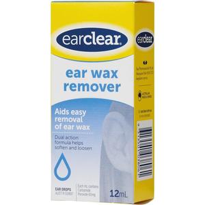 Ear Clear: Ear Clear Ear Drops For Wax Removal 12ml