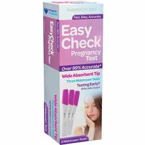 EasyCheck Pregnancy Test Midstream 3s
