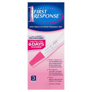 First Response Instream Pregnacy Test 3s