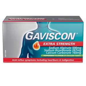 Gaviscon: Gaviscon Extra Strength Peppermint Tablets 24s