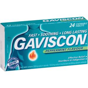 Gaviscon: Gaviscon Peppermint Tablets 24s