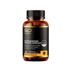 Go Healthy: GO Healthy GO Mushroom Immune Complex VegeCapsules 60s