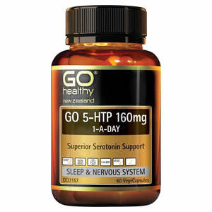 Go Healthy: GO Healthy GO 5-HTP 1-A-Day 160mg VegeCapsules 60s