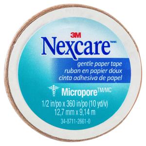 Nexcare: Nexcare Micropore Gentle Paper Tape Tan 12.7mm x 9.14m