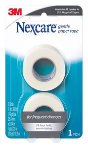 Nexcare Gentle Paper Tape 25mm x 9.1m 2pk