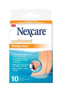 Nexcare: Nexcare Cushioned Flex Foam 6cm x 10cm 10pk