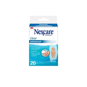 Nexcare Clear Waterproof One Size 20pk