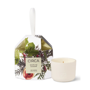 Candles: Circa Candle Bauble White Fig & Cedar 70g