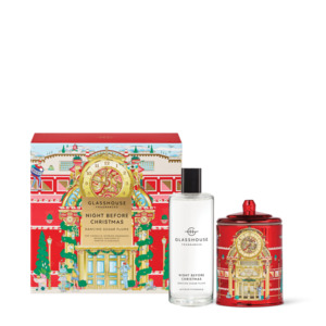 Glasshouse Night Before Christmas Candle and Interior Fragrance Gift Set 2pcs