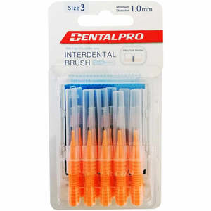 Dental Floss Picks: Dental Pro Interproximal 3 Small 1.0mm