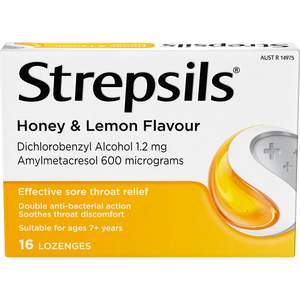 Cough Cold: Strepsils Lozenge Honey/Lemon 16s