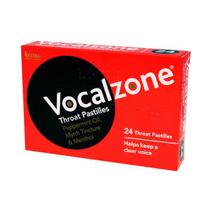Cough Cold: Vocalzone Original Throat & Voice Pastilles 24pk