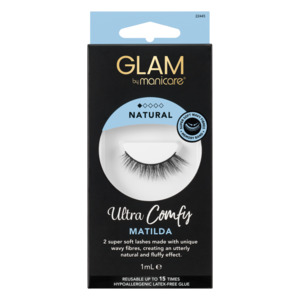 Glam by Manicare Ultra Comfy Lashes Natural - Matilda