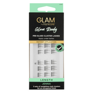 Eyes False Eyelashes: Glam by Manicare Glam Ready Pre-Glued Cluster Lashes Length - Jenna