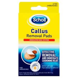 Scholl Callous Removal Pads 4pk