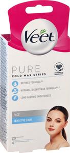 Veet Pure Cold Wax Strips Face 20pk