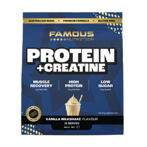 Famous Nutrition Protein + Creatine Vanilla 400g