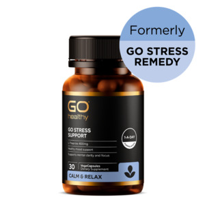 Sleep Anxiety Stress: GO Healthy GO Stress Remedy VegeCapsules 30s