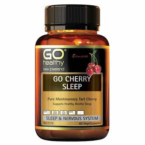 Sleep Anxiety Stress: GO Healthy GO Cherry Sleep VegeCapsules 60s