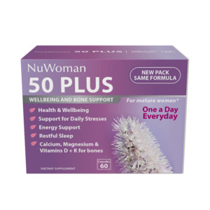 NuWoman 50 PLUS Wellbeing & Bone Support Capsules 60s