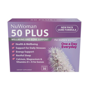 NuWoman 50 PLUS Wellbeing & Bone Support Capsules 30s