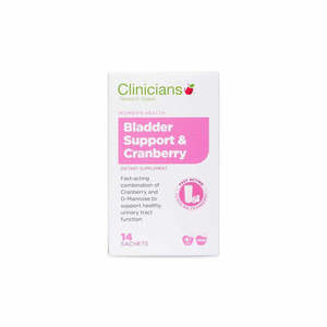 Clinicians Bladder Support & Cranberry Sachets 14s