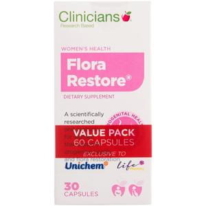 Clinicians Flora Restore Capsules 2 x 30s (Banded Pack)