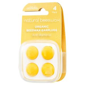 Otifleks Natural Beeswax Earplugs 4 Pack