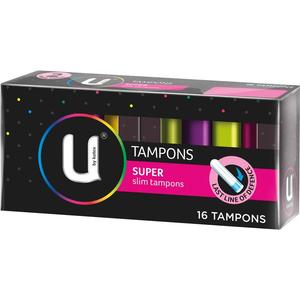 Feminine Hygiene: U By Kotex Tampon Super 16s