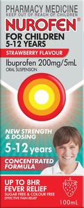 Nurofen: Nurofen For Children 5-12 Years Strawberry 100ml