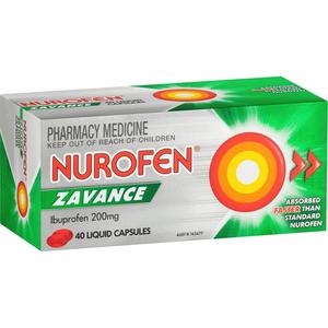 Nurofen Zavance Liquid Capsules 40s