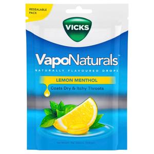 Vicks VapoNaturals Lemon Menthol Lozenges 19s