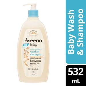 Aveeno Sensitive Baby Wash and Shampoo 532ml