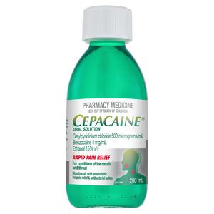 Cepacol: Cepacaine Solution 200ml