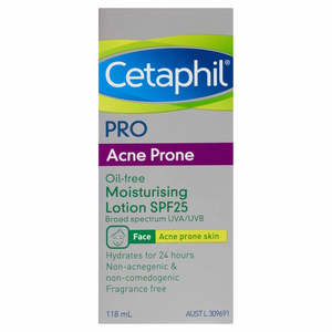 Cetaphil: Cetaphil Pro Acne Prone Oil-Free Moisturiser SPF25 118ml