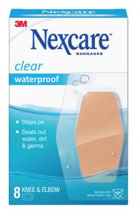 Nexcare: Nexcare Clear Waterproof Knee & Elbow 8s