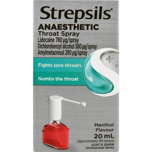 Cough Cold: Strepsils Throat Spray Menthol 20ml