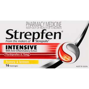 Cough Cold: Strepfen Lozenge Honey & Lemon 16s