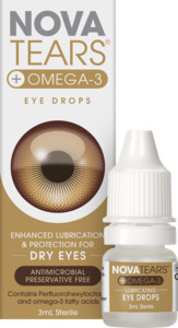 Eye Care: Novatears + Omega-3 Eyedrops 3ml
