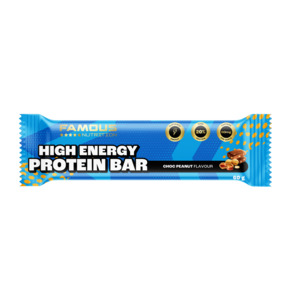 Famous Nutrition High Energy Protein Bar Choc Peanut 60g