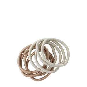 Hair Accessories: Mae Elastics Thick Satin Blonde 8s