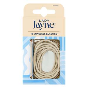 Hair Accessories: Lady Jayne Snagless Elastics Thin Blonde 18s